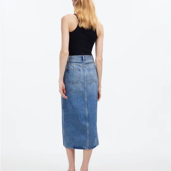 Madewell Denim Midi Skirt - Picture 4 of 8